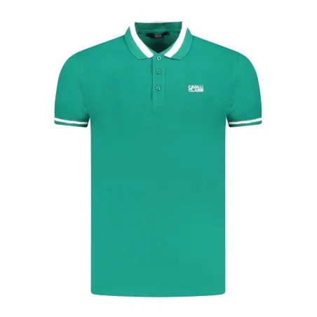 CAVALLI CLASS POLO MANCHES COURTES HOMME VERT - CAVALLI CLASS