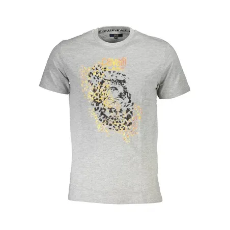 T-SHIRT À MANCHES COURTES CAVALLI CLASS HOMME GRIS - CAVALLI CLASS