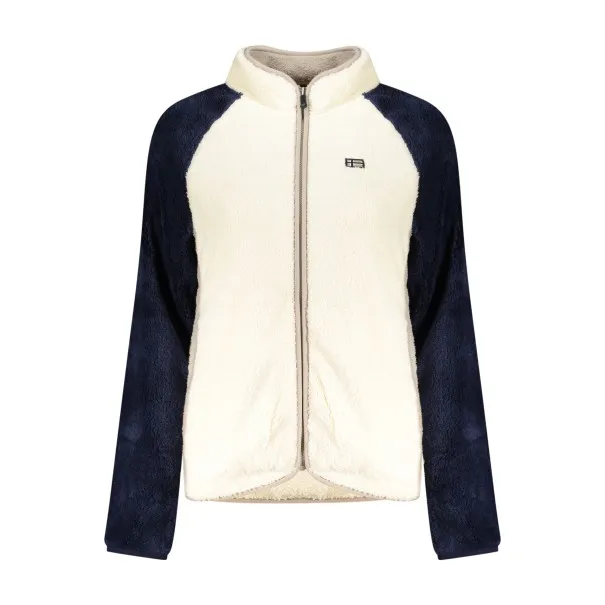 SWEAT-SHIRT BLANC À FERMETURE ÉCLAIR POUR FEMMES NORVÈGE 1963 - NORWAY 1963