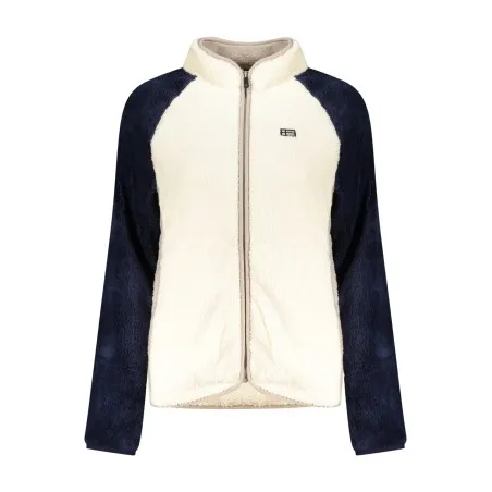 SWEAT-SHIRT BLANC À FERMETURE ÉCLAIR POUR FEMMES NORVÈGE 1963 - NORWAY 1963
