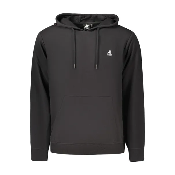 SWEAT-SHIRT NOIR À FERMETURE ÉCLAIR POUR HOMME US GRAND - U.S. GRAND