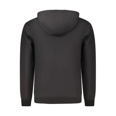 SWEAT-SHIRT NOIR À FERMETURE ÉCLAIR POUR HOMME US GRAND - U.S. GRAND