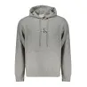 SWEAT-SHIRT GRIS À FERMETURE ÉCLAIR CALVIN KLEIN POUR HOMME - CALVIN KLEIN