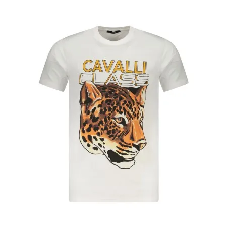 T-SHIRT À MANCHES COURTES CAVALLI CLASS HOMME BLANC - CAVALLI CLASS