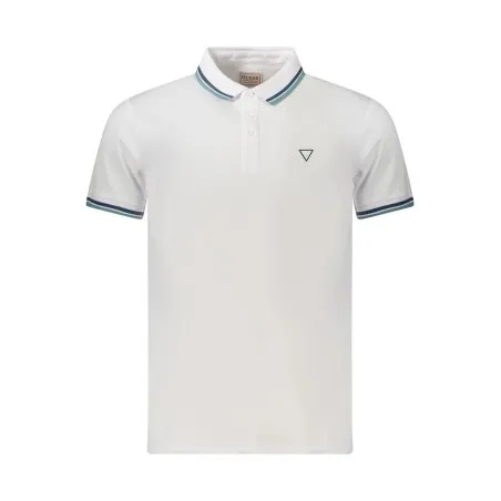 Polo Guess Jeans à manches courtes pour homme Blanc - GUESS JEANS