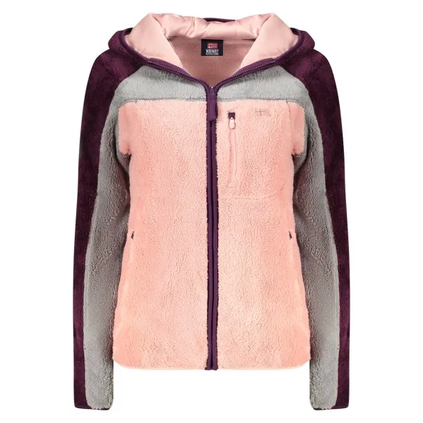 SWEAT-SHIRT FEMME ROSE À FERMETURE ÉCLAIR NORVÈGE 1963 - NORWAY 1963