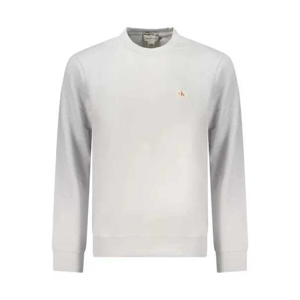 SWEAT-SHIRT GRIS À FERMETURE ÉCLAIR CALVIN KLEIN POUR HOMME - CALVIN KLEIN