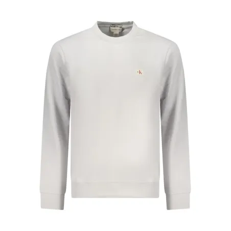 SWEAT-SHIRT GRIS À FERMETURE ÉCLAIR CALVIN KLEIN POUR HOMME - CALVIN KLEIN