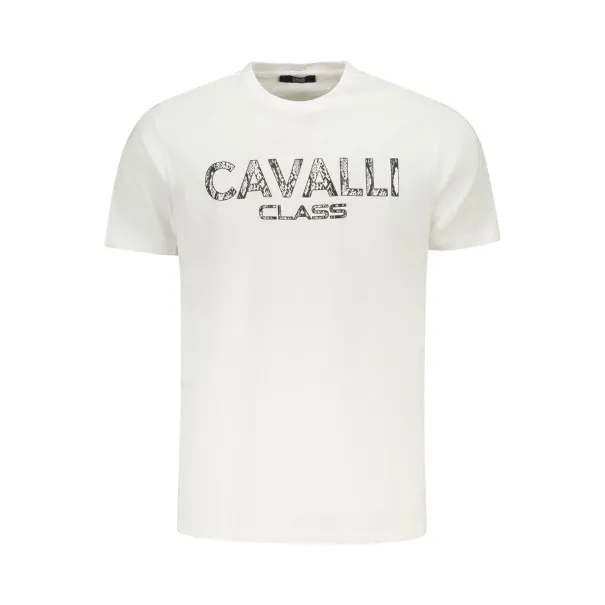 T-SHIRT À MANCHES COURTES CAVALLI CLASS HOMME BLANC - CAVALLI CLASS