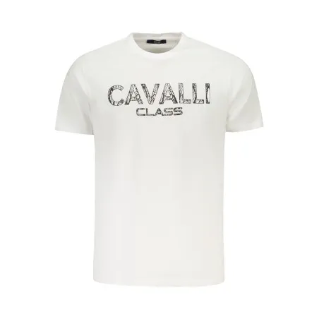 T-SHIRT À MANCHES COURTES CAVALLI CLASS HOMME BLANC - CAVALLI CLASS