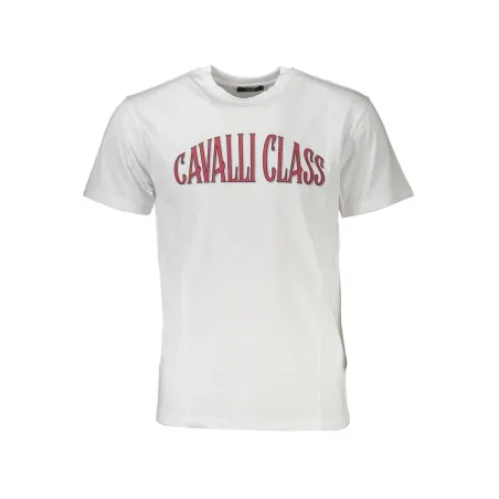 T-SHIRT À MANCHES COURTES CAVALLI CLASS HOMME BLANC - CAVALLI CLASS