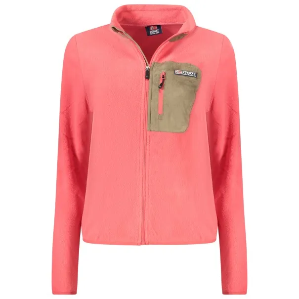 SWEAT-SHIRT FEMME ROSE À FERMETURE ÉCLAIR NORVÈGE 1963 - NORWAY 1963