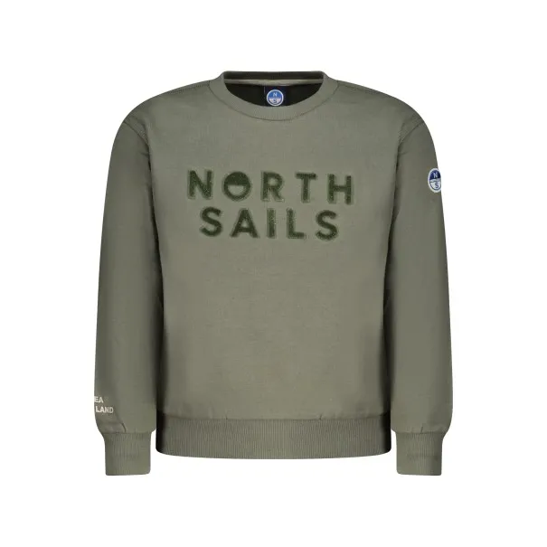 SWEAT-SHIRT FERMETURE ÉCLAIR POUR ENFANTS NORTH SAILS, VERT - NORTH SAILS