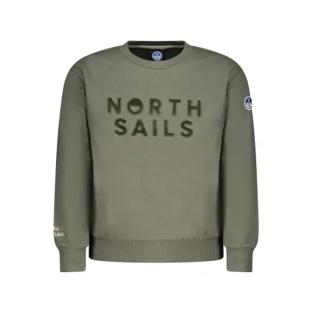 SWEAT-SHIRT FERMETURE ÉCLAIR POUR ENFANTS NORTH SAILS, VERT - NORTH SAILS