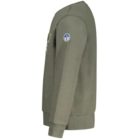 SWEAT-SHIRT FERMETURE ÉCLAIR POUR ENFANTS NORTH SAILS, VERT - NORTH SAILS