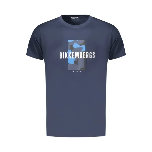 T-shirt à manches courtes pour homme BIKKEMBERGS, bleu - BIKKEMBERGS