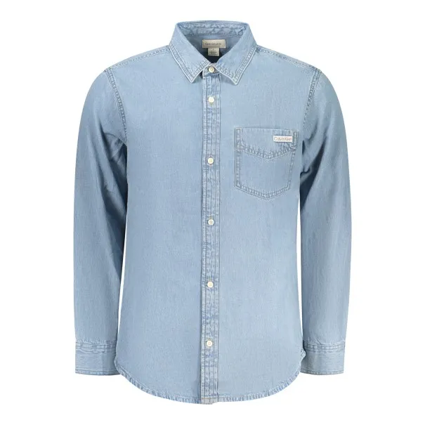 Chemise à manches longues pour homme Calvin Klein, bleue - CALVIN KLEIN