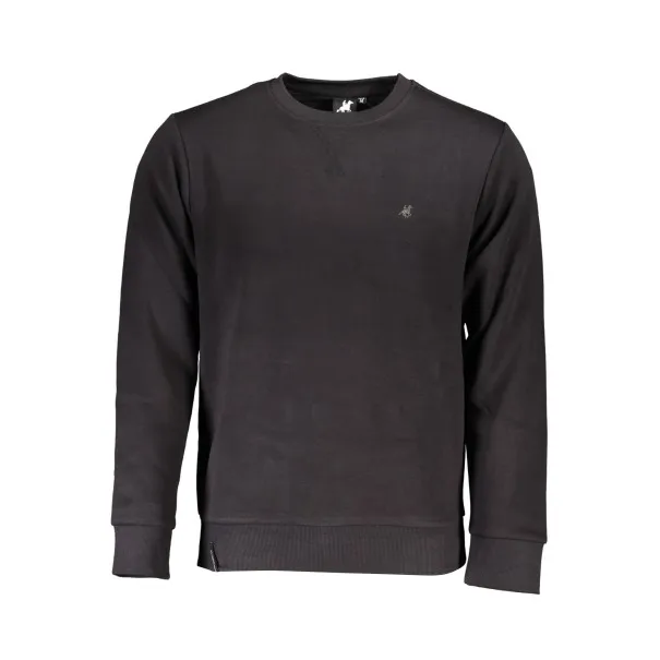 SWEAT-SHIRT NOIR À FERMETURE ÉCLAIR POUR HOMME US GRAND - U.S. GRAND