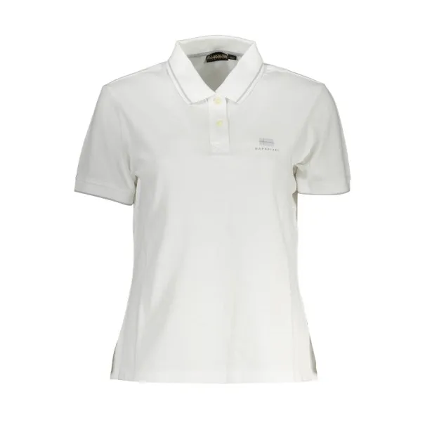 NAPAPIJRI POLO MANCHES COURTES FEMME BLANC - NAPAPIJRI