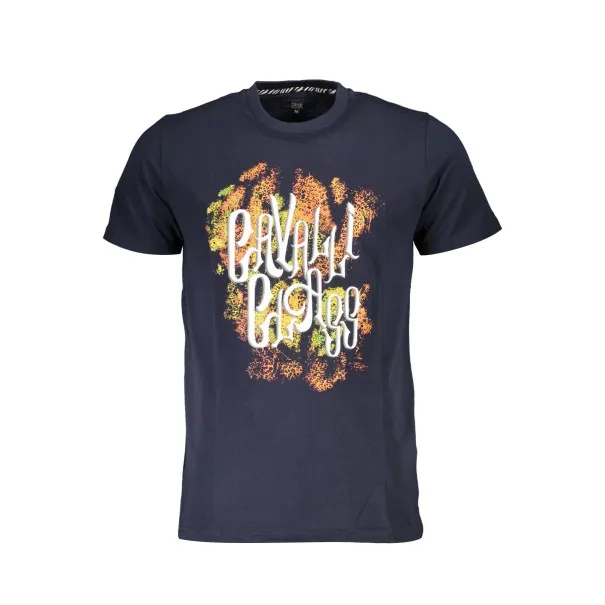 T-SHIRT À MANCHES COURTES CAVALLI CLASS HOMME BLEU - CAVALLI CLASS