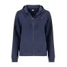 SWEAT-SHIRT FEMME BLEU À FERMETURE ÉCLAIR NORVÈGE 1963 - NORWAY 1963