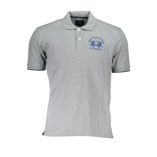 POLO HOMME LA MARTINA MANCHES COURTES GRIS - LA MARTINA