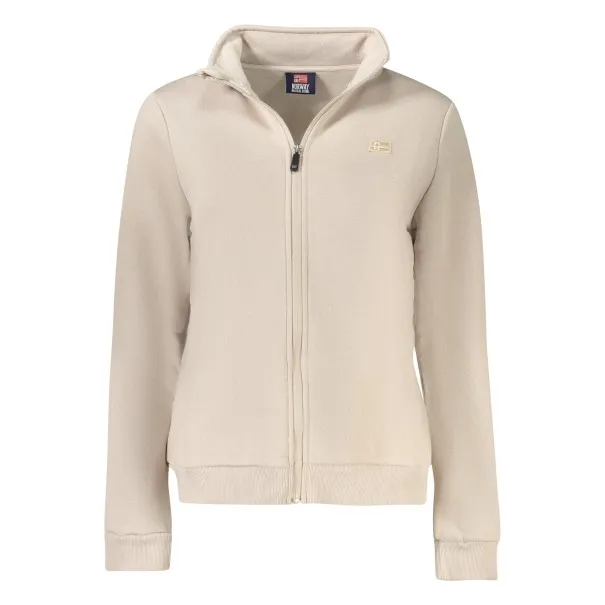 SWEAT-SHIRT BEIGE À FERMETURE ÉCLAIR POUR FEMMES NORVÈGE 1963 - NORWAY 1963