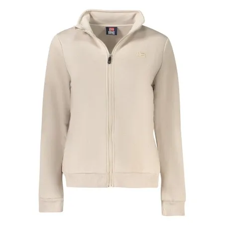 SWEAT-SHIRT BEIGE À FERMETURE ÉCLAIR POUR FEMMES NORVÈGE 1963 - NORWAY 1963