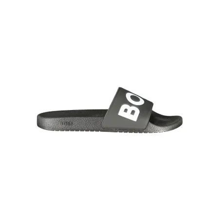CHAUSSONS NOIRS POUR HOMMES BOSS FOOTWEAR - BOSS