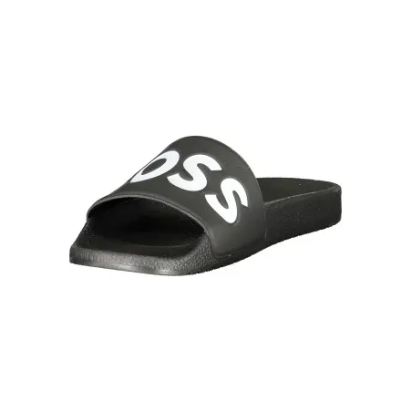 CHAUSSONS NOIRS POUR HOMMES BOSS FOOTWEAR - BOSS