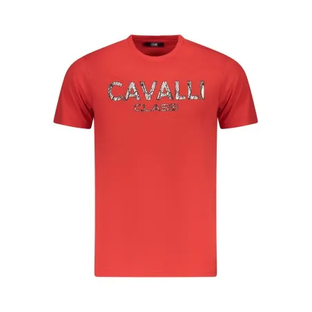 T-SHIRT À MANCHES COURTES CAVALLI CLASS HOMME ROUGE - CAVALLI CLASS