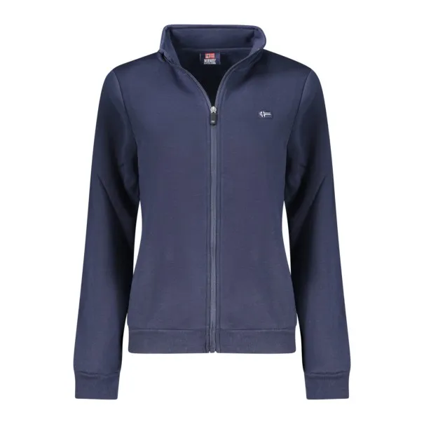 SWEAT-SHIRT FEMME BLEU À FERMETURE ÉCLAIR NORVÈGE 1963 - NORWAY 1963