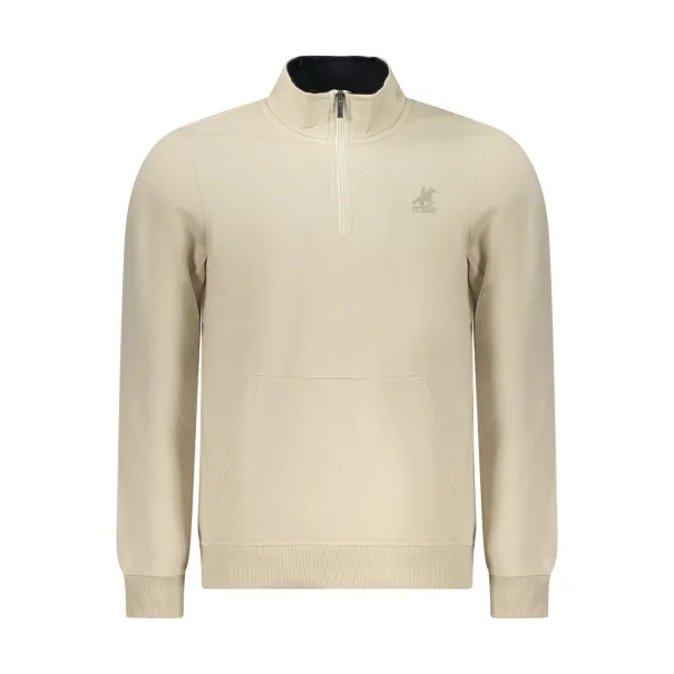 SWEAT-SHIRT BEIGE À FERMETURE ÉCLAIR POUR HOMME US GRAND - U.S. GRAND