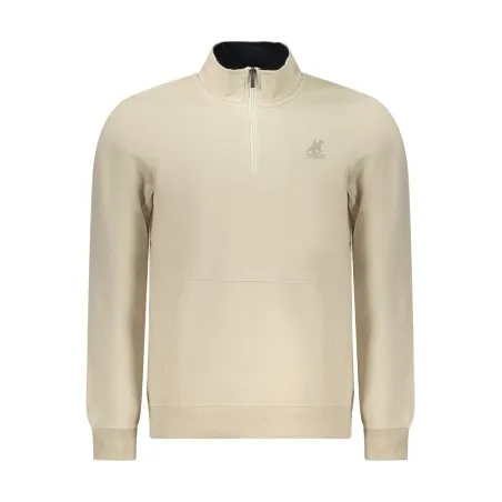 SWEAT-SHIRT BEIGE À FERMETURE ÉCLAIR POUR HOMME US GRAND - U.S. GRAND