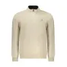 SWEAT-SHIRT BEIGE À FERMETURE ÉCLAIR POUR HOMME US GRAND - U.S. GRAND