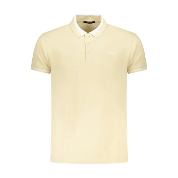 CAVALLI CLASS POLO MANCHES COURTES HOMME BEIGE - CAVALLI CLASS