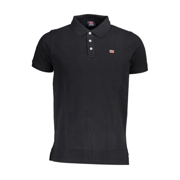 POLO MANCHES COURTES HOMME NORVÈGE 1963 NOIR - NORWAY 1963