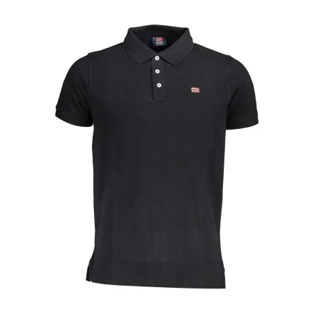 POLO MANCHES COURTES HOMME NORVÈGE 1963 NOIR - NORWAY 1963