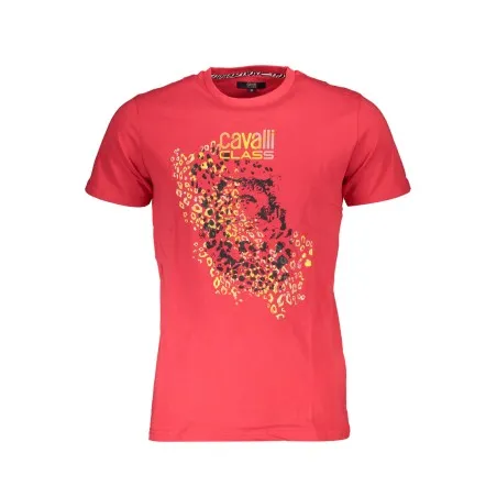 T-SHIRT À MANCHES COURTES CAVALLI CLASS HOMME ROUGE - CAVALLI CLASS