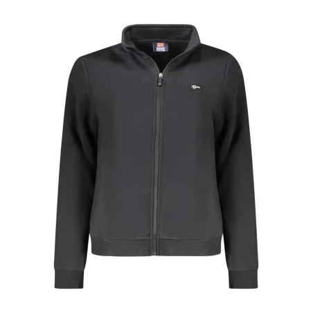 SWEAT-SHIRT NOIR À FERMETURE ÉCLAIR POUR FEMMES NORVÈGE 1963 - NORWAY 1963