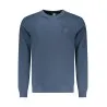 SWEAT-SHIRT BLEU À FERMETURE ÉCLAIR POUR HOMME US GRAND - U.S. GRAND