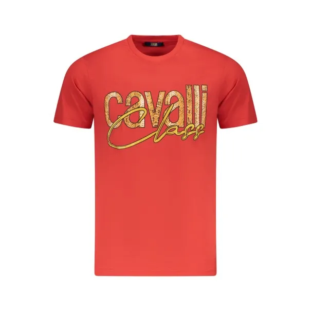 T-SHIRT À MANCHES COURTES CAVALLI CLASS HOMME ROUGE - CAVALLI CLASS