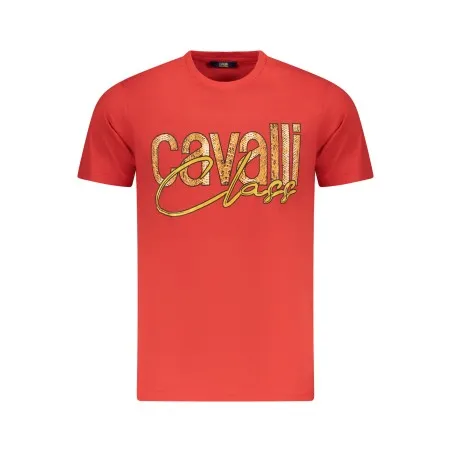 T-SHIRT À MANCHES COURTES CAVALLI CLASS HOMME ROUGE - CAVALLI CLASS