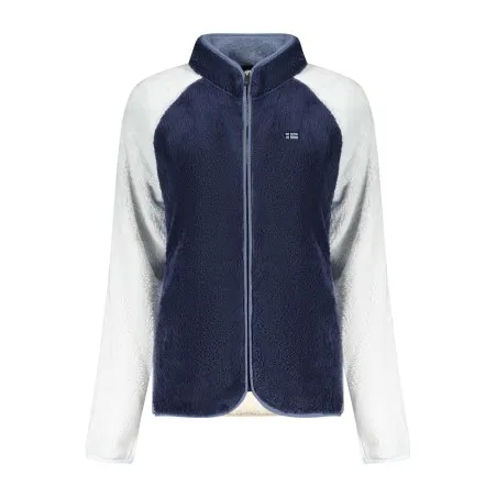 SWEAT-SHIRT FEMME BLEU À FERMETURE ÉCLAIR NORVÈGE 1963 - NORWAY 1963