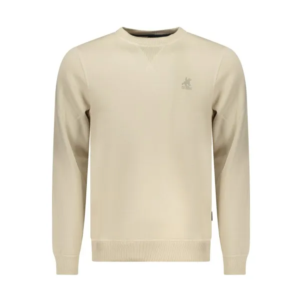 SWEAT-SHIRT BEIGE À FERMETURE ÉCLAIR POUR HOMME US GRAND - U.S. GRAND