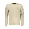SWEAT-SHIRT BEIGE À FERMETURE ÉCLAIR POUR HOMME US GRAND - U.S. GRAND