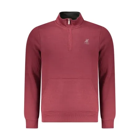 SWEAT-SHIRT ROUGE À FERMETURE ÉCLAIR POUR HOMME US GRAND - U.S. GRAND