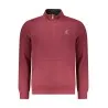 SWEAT-SHIRT ROUGE À FERMETURE ÉCLAIR POUR HOMME US GRAND - U.S. GRAND