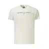 T-shirt blanc à manches courtes Tommy Hilfiger pour homme - TOMMY HILFIGER