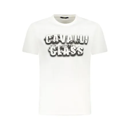 T-SHIRT À MANCHES COURTES CAVALLI CLASS HOMME BLANC - CAVALLI CLASS